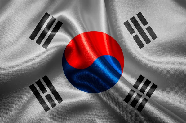 Flaga Korei — Zdjęcie stockowe