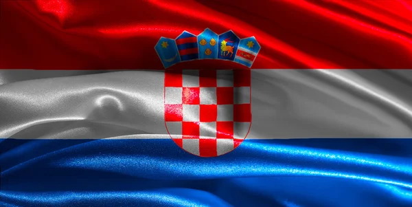 Flagge von Kroatien — Stockfoto