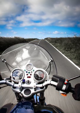 Motosiklet binici görünümü