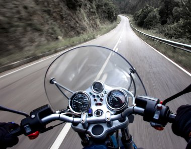 Motosiklet binici görünümü