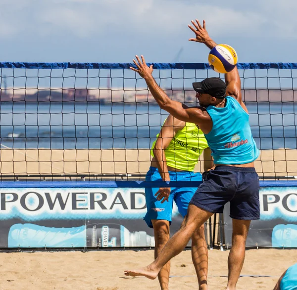 Torneo de voleibol playa — Foto de Stock