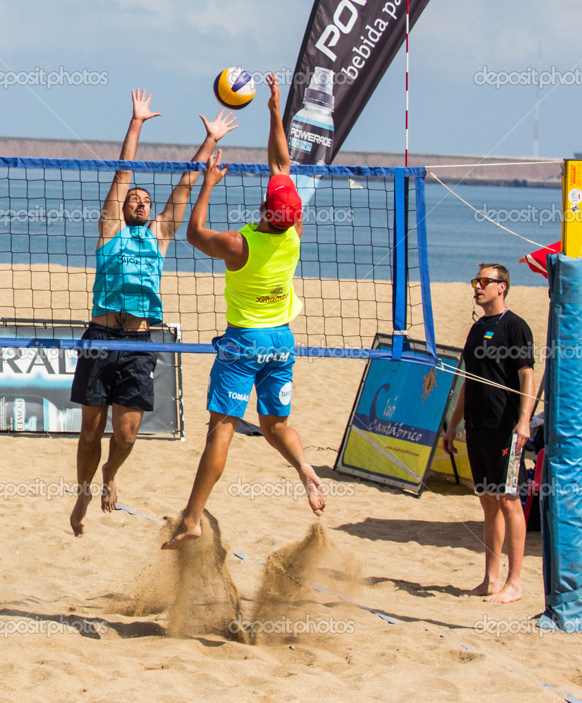 Beach volleyball tournament Stock Editorial Photo © MarcoGovel 49575835