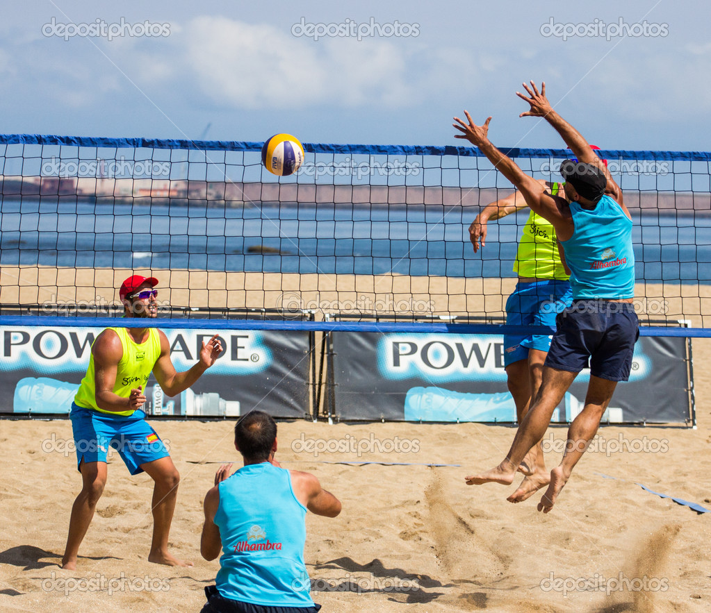Beach volleyball tournament Stock Editorial Photo © MarcoGovel 49575895