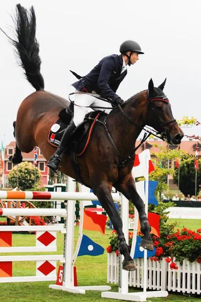 Hästhoppningstävling — Stockfoto