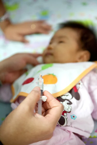 Bambini vaccinati . — Foto Stock