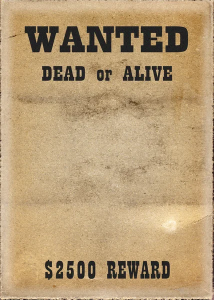 Wanted — Stock Photo, Image