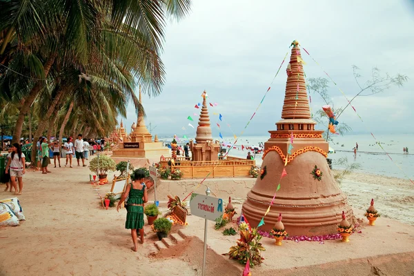 Písku pagoda — Stock fotografie