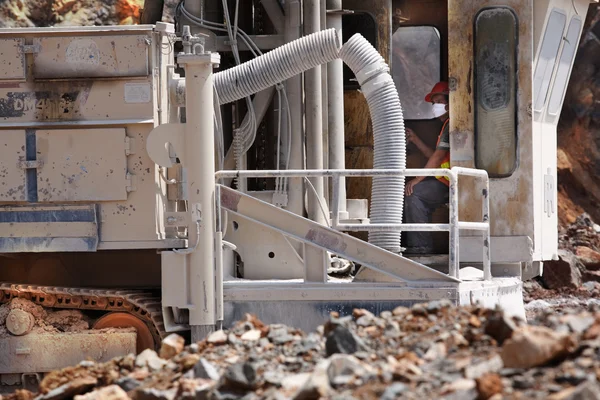 Cement factory workers — Stock Photo, Image