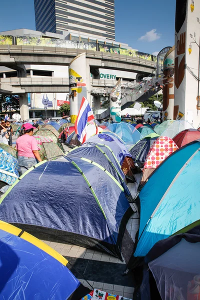 Manifestanti di tende — Foto Stock