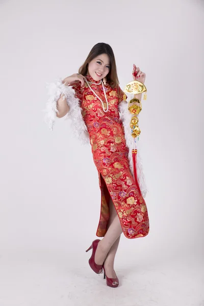 Cheongsam elbise — Stok fotoğraf