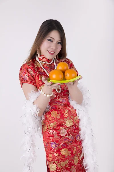 Cheongsam elbise — Stok fotoğraf