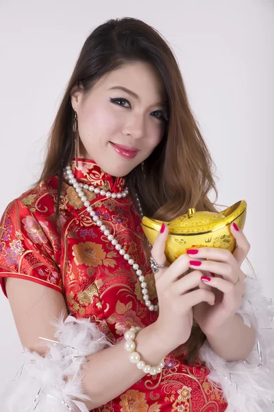 Cheongsam elbise — Stok fotoğraf