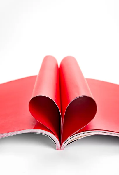 Livro coração — Fotografia de Stock