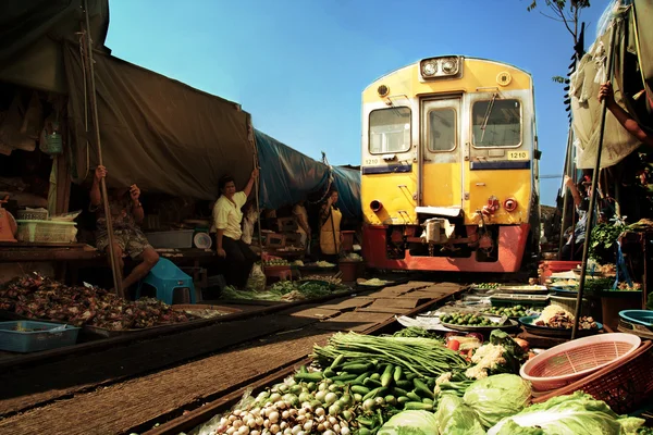 Mercado ferroviário — Fotografia de Stock