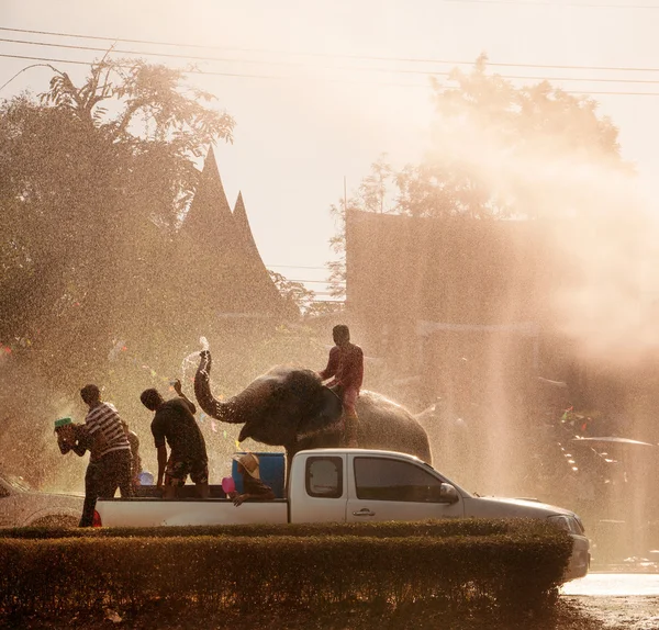 Songkran festival — Stockfoto