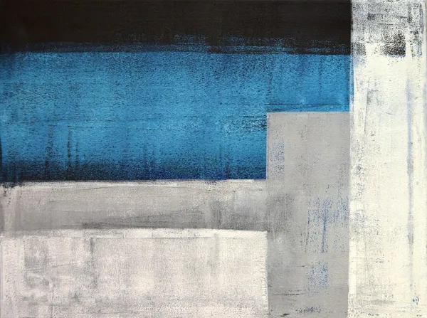 Teal y gris abstracta pintura de arte —  Fotos de Stock