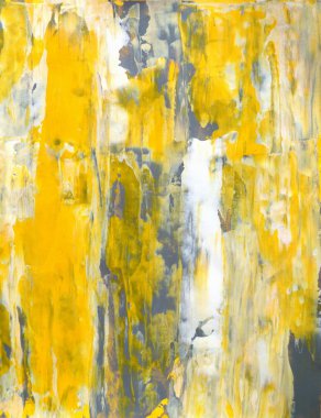 gri ve sarı soyut sanat resim