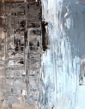gri ve kahverengi soyut sanat resim