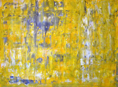 gri ve sarı soyut sanat resim