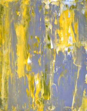 gri ve sarı soyut sanat resim