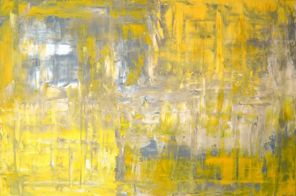 Grey and Yellow Abstract Art Painting — Stock Photo, Image