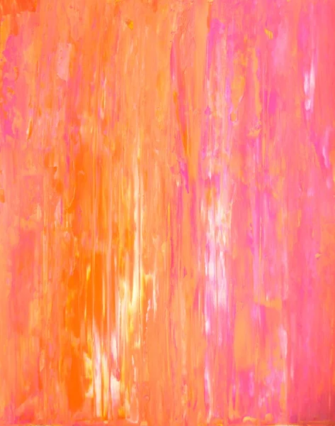 Oranje en roze abstracte kunst schilderij — Stockfoto