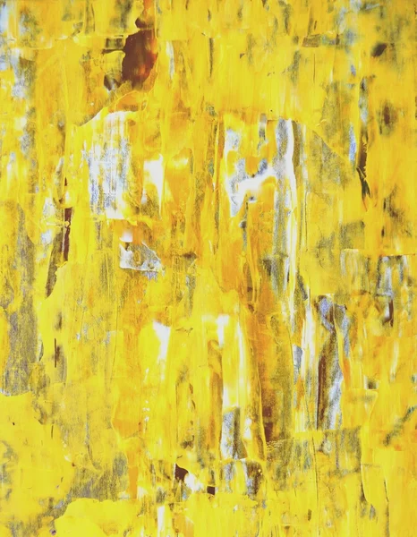 Pintura de arte abstracta amarilla y marrón —  Fotos de Stock