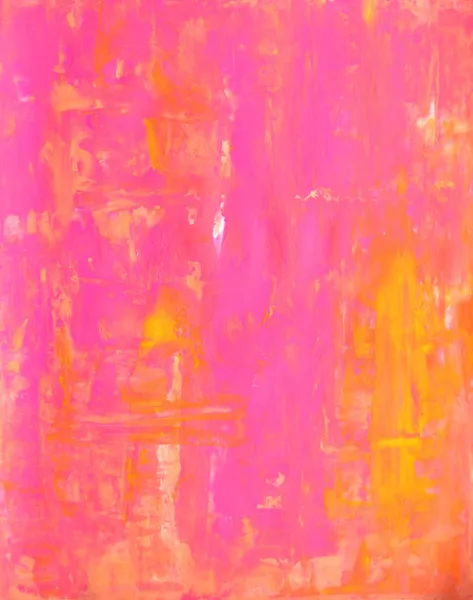 Naranja y rosa abstracta pintura de arte —  Fotos de Stock