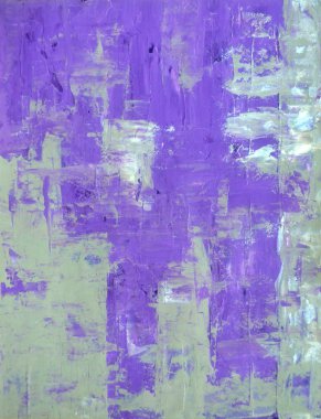 yeşil ve mor soyut sanat resim