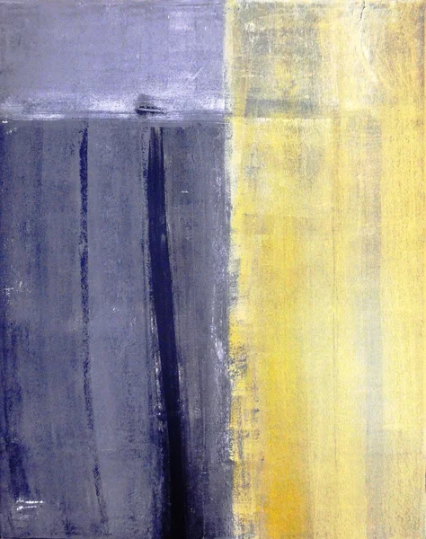 Peinture abstraite d'art gris et jaune — Photo