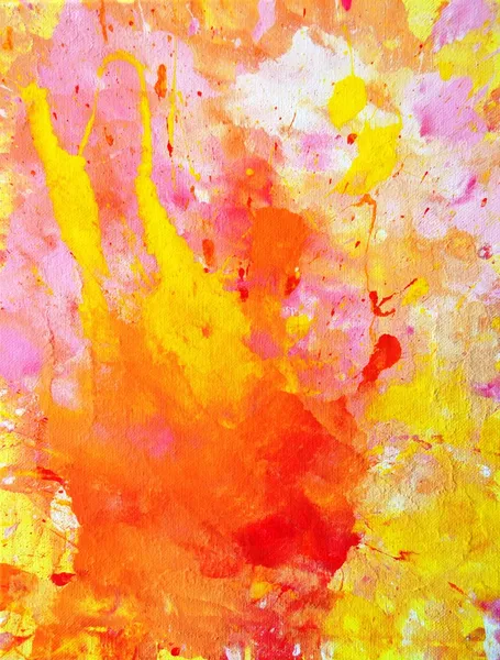 Roze en oranje abstracte kunst schilderij — Stockfoto