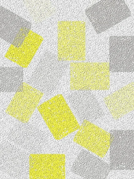 Design de arte abstrata cinza e amarelo — Fotografia de Stock