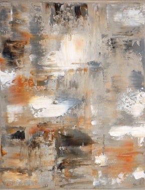 Brown and Grey Abstract Art Painting clipart