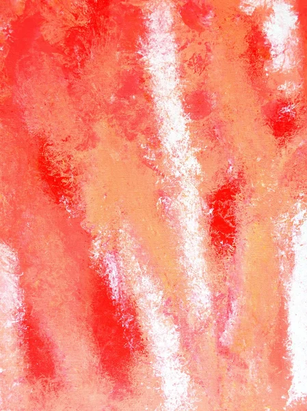 Mercan ve turuncu soyut sanat resim — Stok fotoğraf