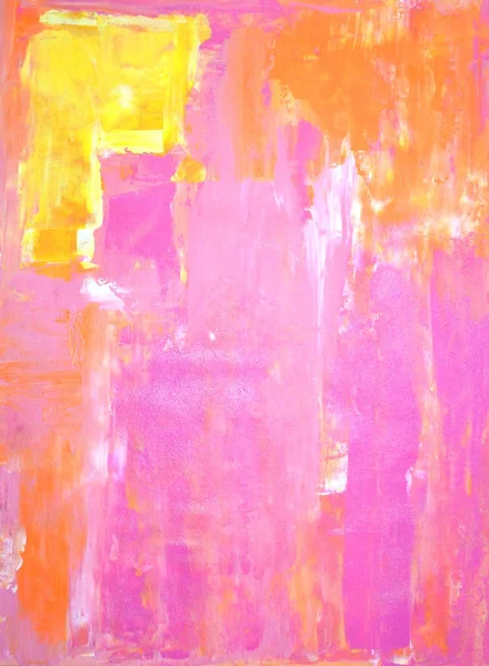 Pintura de arte abstracta rosa y naranja —  Fotos de Stock