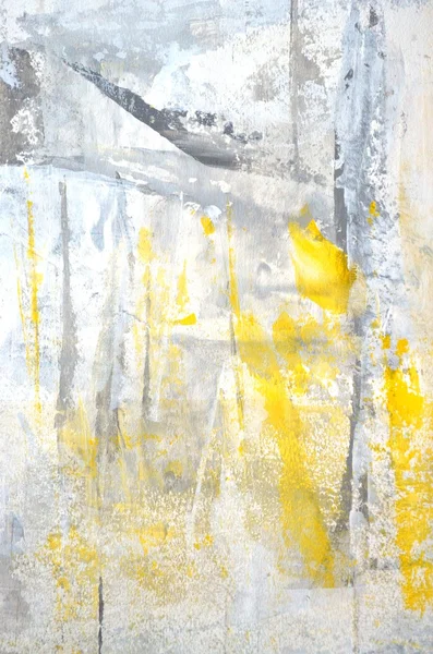 グレーと黄色の抽象美術の絵画 — ストック写真