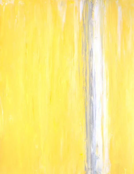 Grijs met gele abstracte kunst schilderij — Stockfoto