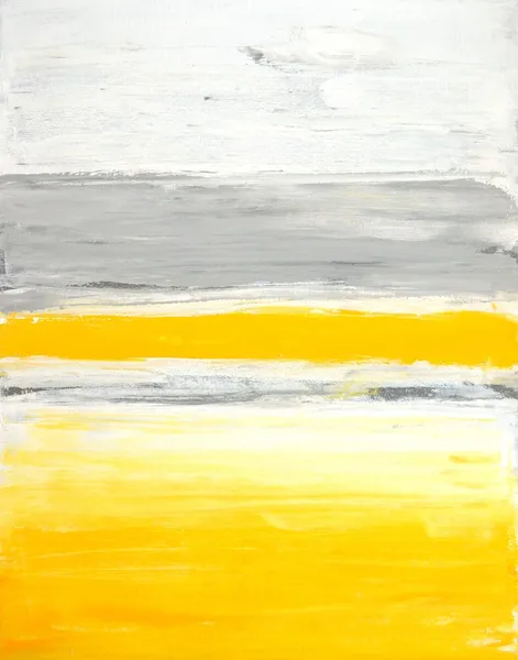 Grey and Yellow Abstract Art Painting — Stock Photo, Image