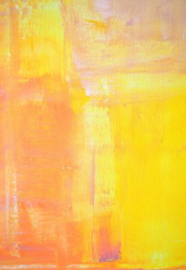 Yellow and Orange Abstract Art Painting