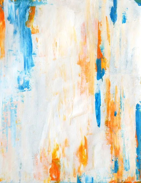 Teal and Orange Abstract Art Painting — Stock Photo, Image