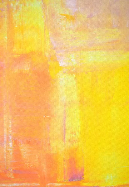 Sárga és narancssárga absztrakt művészet festés — Stock Fotó