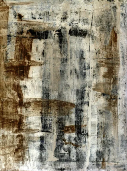 Pintura de arte abstrata cinza e bege — Fotografia de Stock