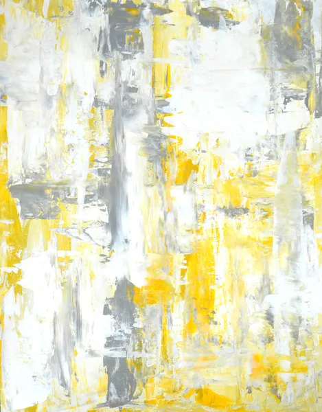 Grey and Yellow Abstract Art Painting — Stock Photo, Image