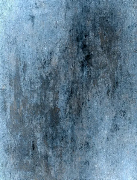 Pintura de arte abstrata azul e marrom — Fotografia de Stock