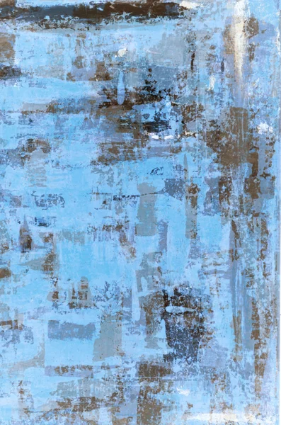 Blue and Brown Abstract Art Painting — Stock Photo, Image