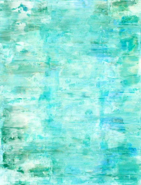 Blauw en turquoise abstracte kunst schilderij — Stockfoto