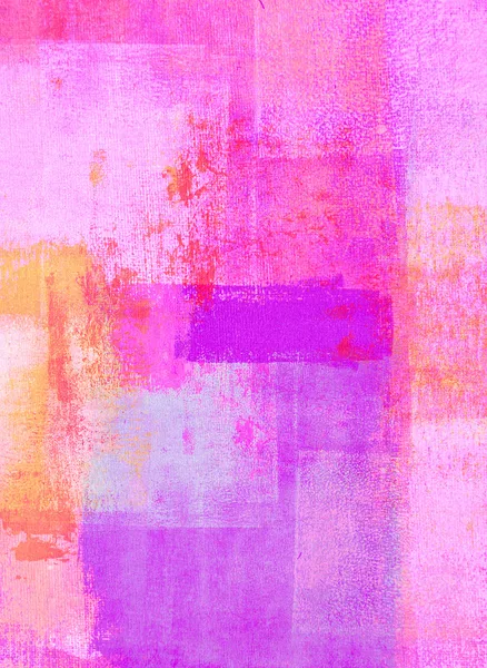 핑크와 오렌지 추상 미술 그림 — 스톡 사진