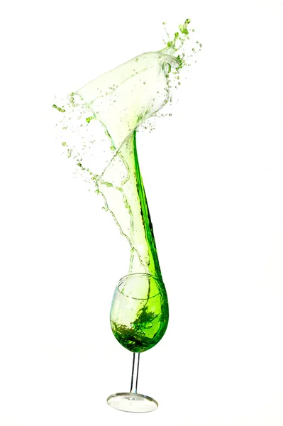 Green splash — Stock Photo, Image