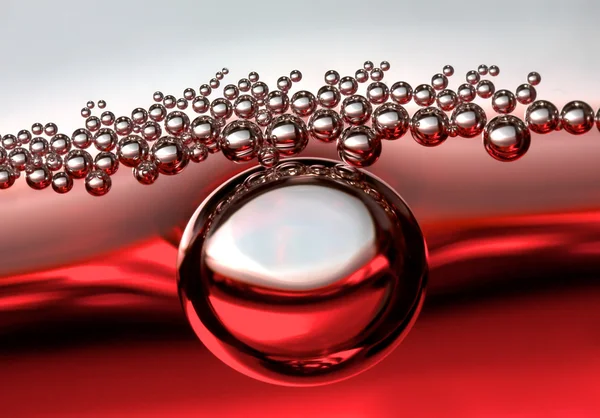 Red bubble stampede — Stock Photo, Image