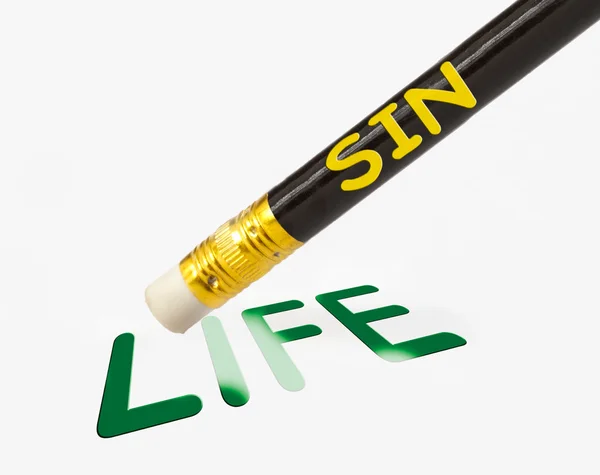 Sin erases life — Stock Photo, Image